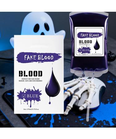 Palaufr Liquid Paint Kit | 170ml Waterproof Bag Halloween Red and Blue Paint Makeup for Women and Men Spooky Party Supplies - Buy Online on GoSupps.com