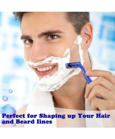 200 Pieces Disposable Razors for Men - Individually Wrapped Twin Blade Shaving Razors for Travel Home Hotels | Bulk Blue Razors - Buy Online on GoSupps.com