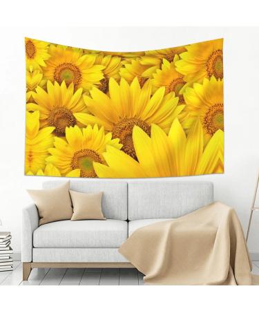 VANANI Sunflowers Wall Hanging. Easy Installation. Living Room And Bedroom Decorations. Wall Art Tapestry. (102x152cm) Black One Size - Buy Online on GoSupps.com