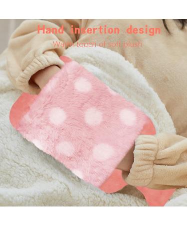 Large 2L Hot Water Bottle with Cover | Premium Natural Rubber | Period Pain Relief and Heat Therapy for Neck, Shoulders, Back, and Feet | Pink - Buy Online on GoSupps.com
