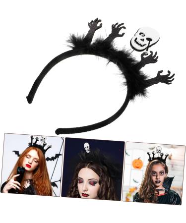 LIFKOME Halloween Photo Booth Halloween Skeleton Headwear Headbands Halloween Party Headband Halloween Headpiece Halloween Hairband Ghost Hair Hoop Halloween Hair Hoop Plastic - Buy Online on GoSupps.com
