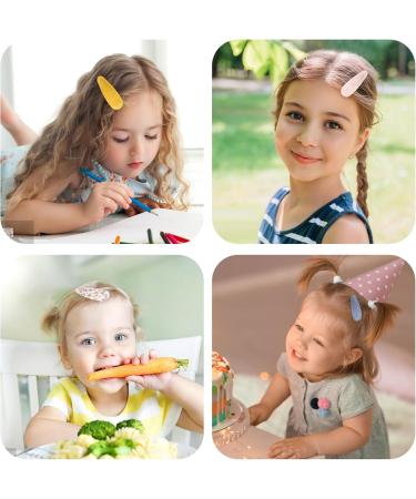 WLLHYF 16 Pieces Girls Toddler Floral Print Hair Clips Cloth Non-Slip Fabric Wrapped Metal Snap Hairpins Floral Design Hair Barrettes Accessories for Kids Baby Teens Girls Women - Buy Online on GoSupps.com