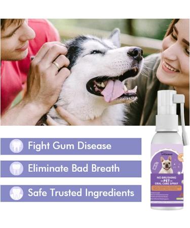 Pet Oral Spray Clean Teeth Pet Mouth Spray Teeth Cleaning Spray for Dogs & Cats Pet Breath Freshener Spray Care Cleaner Targets Tartar & Plaque Eliminate Bad Breath (3PCS) - Buy Online on GoSupps.com