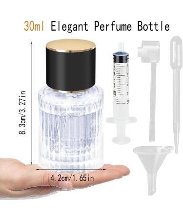 ATB-Foger 30 ml 2 pieces round perfume spray bottle perfume atomiser glass for perfume travel cosmetics with funnel pipettes and other accessories - Buy Online on GoSupps.com