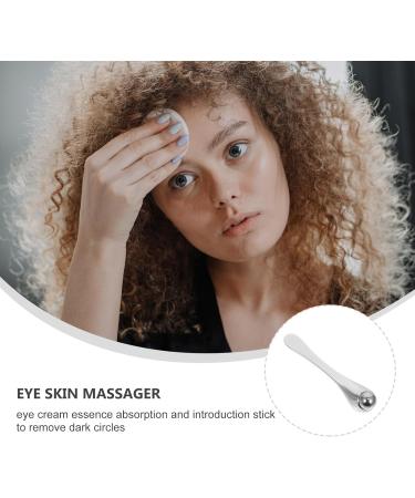 Masseur Yeux Anti- ge Argent Portable B tonnet de Massage Doux pour R duire Rides et Gonflements Applicateur de Cr me Yeux Outil de Soins Oculaires pour Usage Quotidien - Buy Online on GoSupps.com