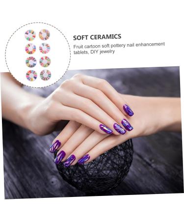 minkissy 32 Boxes Soft Pottery Nail Art Accessories Nail Tech Accessories Cane Accessories Fruit Pattern Nail Art Patches Fruit Embellishments Nail Jewels Boxed 3d Polymer Clay Nail Flakes - Buy Online on GoSupps.com