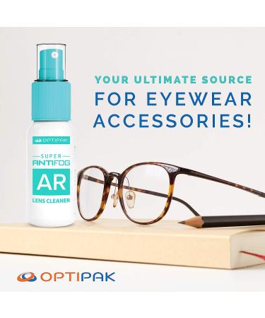 OPTIPAK Anti Fog Spray for Glasses - Defogger Cleaner with Microfiber Cloth | 60ml/2oz - Buy Online on GoSupps.com
