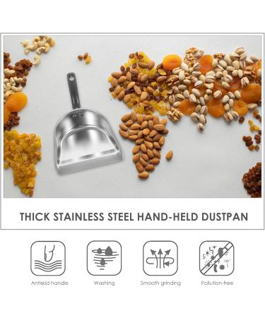 Fireplace Countertop Dustpan Stainless Steel Mini Cleaning Dustpan Gardening Handheld Ice Metal Food Candy Dry Goods Scoop Metal Dustpan Metal Dustpan - Buy Online on GoSupps.com