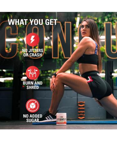 EHP Labs OxyShred Non Stimulant Thermogenic Pre Workout Powder - Stim Free Pre Workout Caffeine Free Preworkout for Men & Women - Non Stim Preworkout - Sugar Free Energy Powder - Strawberry Sunrise 60 Servings - Buy Online on GoSupps.com