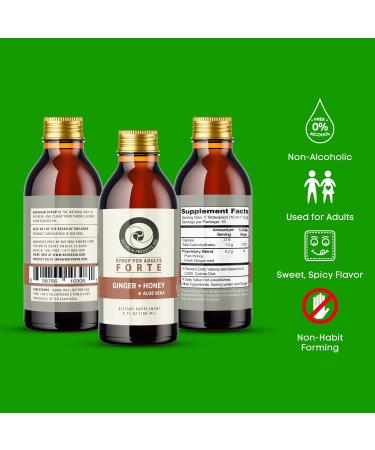 Naturgin Syrup Forte for Adults with Ginger Honey and Aloe Vera 5 oz (150ml) - Buy Online on GoSupps.com