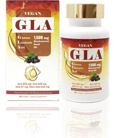Black Currant Seed Oil 1500mg - Skin, Joint & Eye Health - Antioxidant Formula - 90 Softgels - Buy Online on GoSupps.com