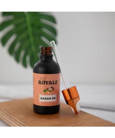 Royale Argan Oil: Cold-Pressed Vegan-Friendly Essential Moisturizing Oil for Healthy Hair & Glowing Skin 50ml - Buy Online on GoSupps.com