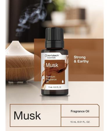 Horbaach Musk Fragrance Oil 0.51 fl oz - Premium Grade for Diffusers, Candles, Soap Making - DIY Projects & More - Buy Online on GoSupps.com