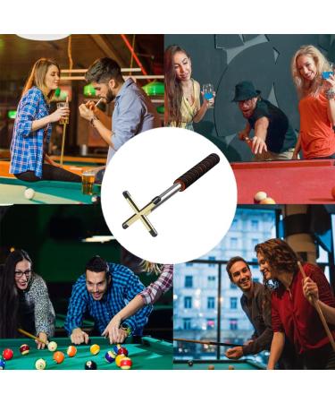 Vanknono Retractable Billiards Cue Stick Bridge with 3 Replaceable Brass Heads - Pool Table Accessory - Buy Online on GoSupps.com