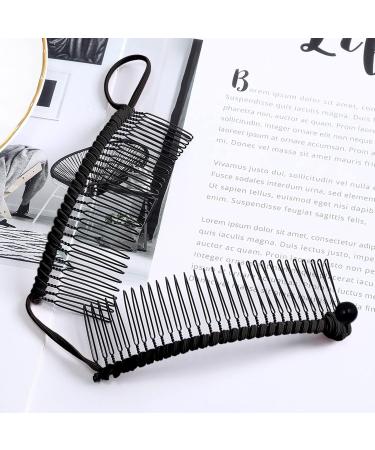 YBSJDQ 2 PCS Large Size Banana Hair Clips for Women 30 Teeth and 40 Stretch Hairpins Long Heavy Ponytail Holder Vintage Clincher Combs Girls Ladies(Black) Black +40 One - Buy Online on GoSupps.com