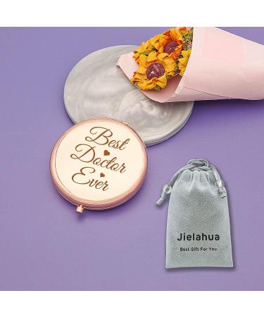 Jielahua Rose Gold Compact Mirror - Doctor Appreciation & Graduation Gift - Buy Online on GoSupps.com