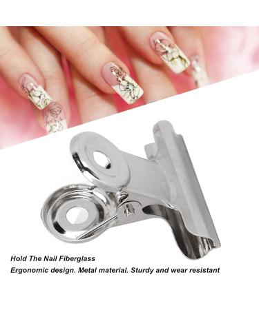 10pcs Metal Nail Clamps - Durable Nail Extension Clips for DIY Nail Art & Salon Use - Buy Online on GoSupps.com
