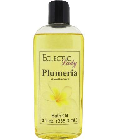 Plumeria Bath Oil by Eclectic Lady  8 oz 8 Ounce