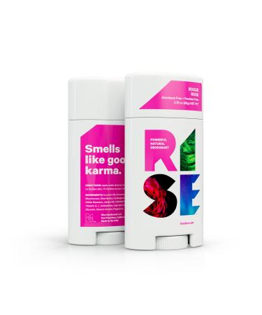 Rise Powerful Natural Deodorant - Aluminum Free Deodorant for Women - Rogue Rose Mens Deodorant Stick - Long Lasting Odor Control with Essential Oils - Underarm Deodorant for Protection - 1 Pack