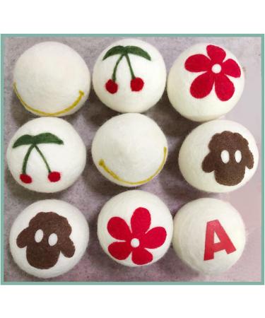 BAOFUYA 6Pcs Tumble Dryer Balls High Density Reduce Static Electricity Reusable Laundry Betty Wool Drier Balls for Tumble Dryer (4cm) - Buy Online on GoSupps.com