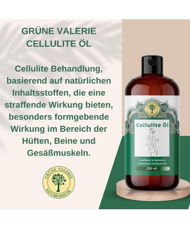 Buy Green Valerie Ayurvedic Cellulite Oil - 250ml Massage Oil for Tight Skin & Stretch Marks - Quality Italian Ayurvedic Skin Oil - Buy Online on GoSupps.com