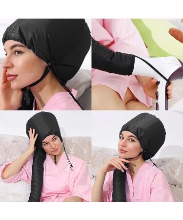 Askfairy Soft Hair Dryer Cap - Portable Long Tube Baking Cap for Fast Drying - Black - Buy Online on GoSupps.com