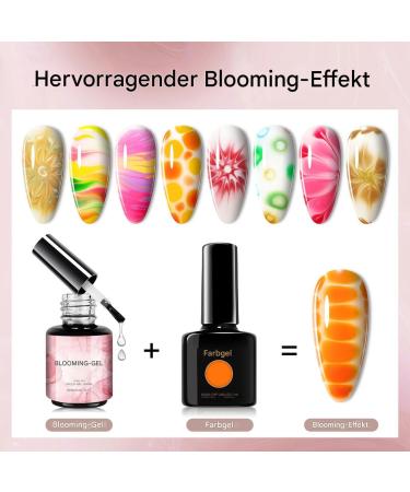 Acunny 15 ml Blooming Gel to distribute marble gel color nail designs 3D rhinestone glue multifunctional sculpture nail gel nail modeling at home - Buy Online on GoSupps.com