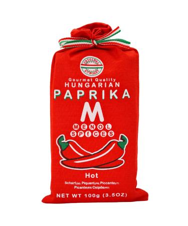 Menol Spice's authentic Hungarian sharp paprika powder (sharp 100g) top quality for gourmets made in the area of Szeged Hungary bright paprika red 100 g (1 Pack) - Buy Online on GoSupps.com