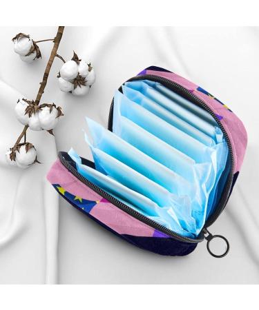 Navy Leaves Unicorn Women's Napkin Keeping Bags | Portable Period Pocket for Teens & Girls | Menstrual Cup & Breastfeeding Holder - Shop Internationally - Buy Online on GoSupps.com