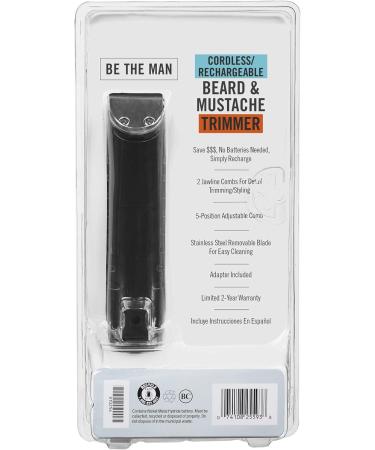 ConairMAN Beard Trimmer & Grooming Kit for Men - Includes Nose & Ear Trimmer 5-Position Comb - Battery Operated Blue | International Shipping Available - Buy Online on GoSupps.com