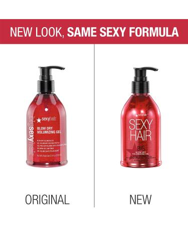 SexyHair Big Blow Dry Volumizing Gel - 8.5 fl oz | Adds Volume & Hold | Up to 72 Hours Humidity Resistance | For All Hair Types - Buy Online on GoSupps.com