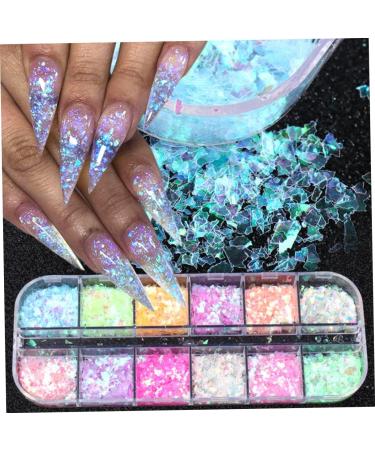 FRCOLOR 8 Boxes Butterfly Nail Art Sequins Nail Decoration Nail Diamonds Face Brush Cleaning Iridescent Nail Glitter Sequins Nail Accessories Decorate Manicure - Buy Online on GoSupps.com