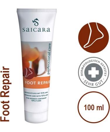 Saicara Foot Repair Cream 100ml | Intensive Urea & Horse Chestnut for Dry Cracked Skin Treatment - Buy Online on GoSupps.com