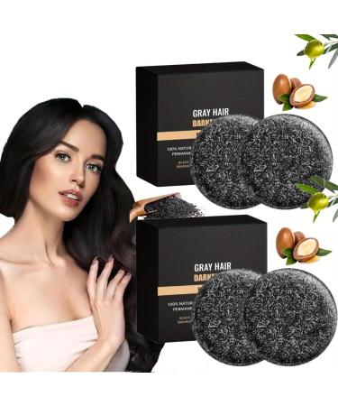 4PCS Gray Hair Reverse Bar Gray Reverse Bar Restore Hair Color Reverse Shampoo Bar Reverse Grey Hair Bar Shampoo White Hair Reverse Soap Grey Hair Shampoo Bar For Men and Women