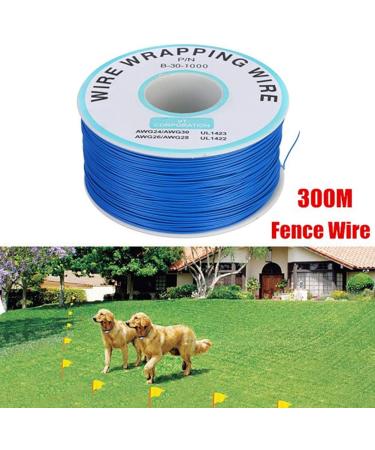PAPABA 300m Underground Electric Shock Pet Dog Fence System Boundary Coil Wire Blue - Buy Online on GoSupps.com