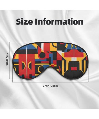 Shop Unisex Sleep Eye Mask - Comfortable Red Yellow Blue Black Print for Travel Yoga & Shift Work - Buy Online on GoSupps.com