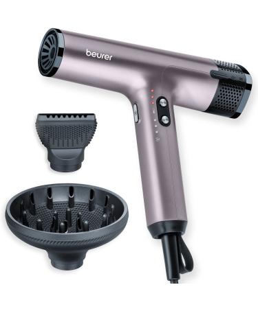 Beurer HC 100 Excellence Hair dryer hair dryer with digital engine extremely powerful and ultra light weight 4 temperature and blower levels for fast and gentle drying styling nozzle & diffuser premium hair dryer