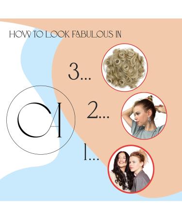 CAISHA Chloe Hairpiece Scrunchie - Voluminous Wavy Updo Synthetic Fiber Brown DM13cm - International Shipping Available - Buy Online on GoSupps.com