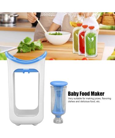 Baby Puree Maker ABS Material Baby Food Masher Highly Durable Easy to Clean High Efficiency with Pouches for School for Camping for Home(blue) - Buy Online on GoSupps.com