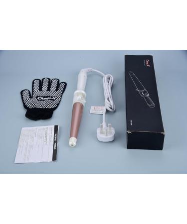 CkeyiN Professional Ceramic Hair Curling Wand 25-32MM - Adjustable Temperature - LCD Screen - Glove Included - Buy Online on GoSupps.com