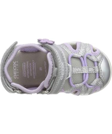 Geox Agasim Girl B Baby Sandal Walking Shoes - Silver Lilac (Size 5 UK Child) - Buy Online on GoSupps.com