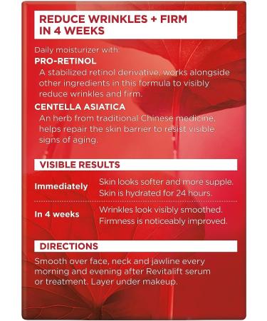 L'Oreal Revitalift Face & Neck Anti-Wrinkle Day Cream 1.70 oz - Firming Moisturizer - Buy Online on GoSupps.com