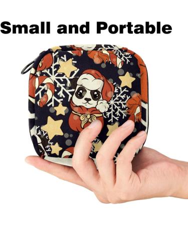 Cute Cartoon Panda Zipper Bag for Menstruation Pads & Tampons | Women's Napkin Collection Bag - Ideal for Girls - Buy Online on GoSupps.com