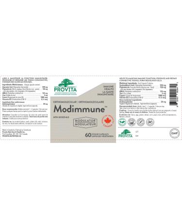 Modimmune by Provita Nutrition (Canadian Made) 60 Vegetarian Capsules - Buy Online on GoSupps.com