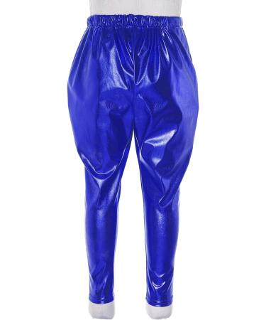 Aislor Kids Shiny Metallic Dance Harem Pant in Navy Blue - Size 9-10 Years - Buy Online on GoSupps.com