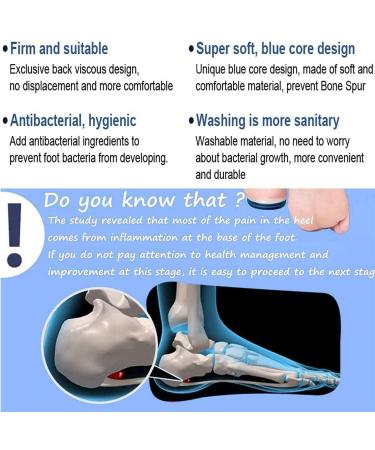 Buy Gel Heel Cups for Plantar Fasciitis - Silicone Insole Pads for Pain Relief & Support (US Size 7-12) - Best Inserts for Sore Feet - Buy Online on GoSupps.com