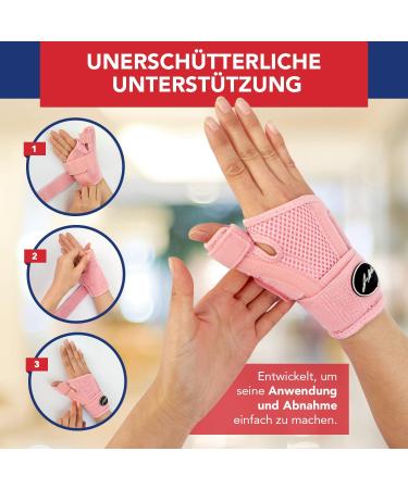 Dr. Arthritis Thumb Bandage & Wrist Support - Design & Stabilization - Pink Single Pack - Buy Online on GoSupps.com