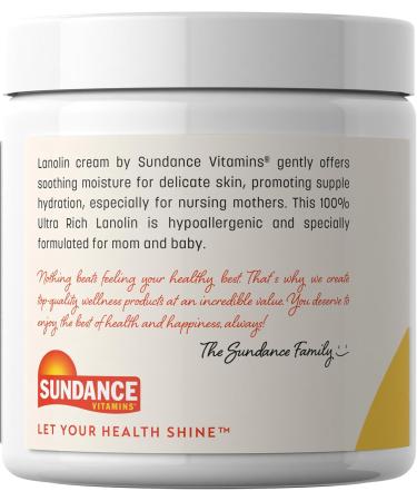 Sundance Lanolin Cream - Ultra Rich Pharmaceutical Grade 7 oz | Hypoallergenic Skin Supplement for All Skin Types - Buy Online on GoSupps.com