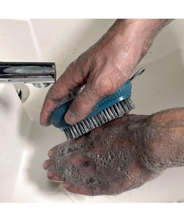 Heavy Duty Large Nail Brush - Durable Fingernail Scrub Brush for Men & Mechanics - Stiff Bristles Hand and Nail Cleaning Brush - 1 Pcs Blue - Buy Online on GoSupps.com