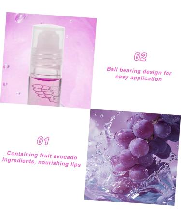 PLAFOPE Lip Gloss With Fruit Flavor Fresh Lip Glaze Transparent Colorless Moisturizing Liplotion Rollon Lip Oil Gloss For Women Girls Grape - Buy Online on GoSupps.com